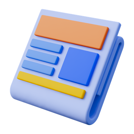 Newspaper  3D Icon