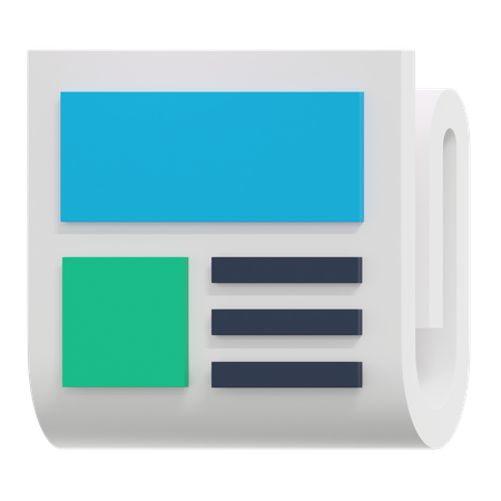 Newspaper  3D Icon