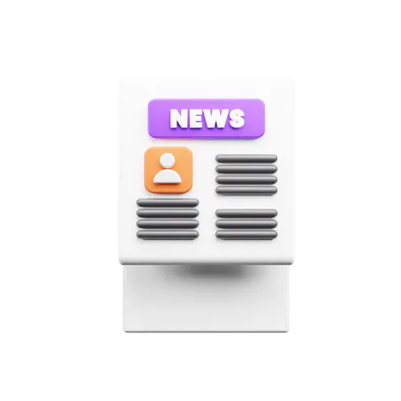 Newspaper  3D Icon