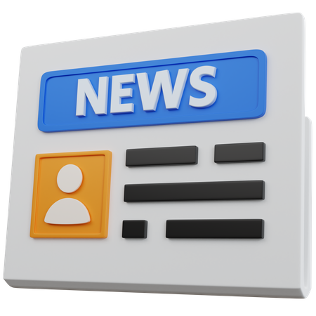 Newspaper  3D Icon