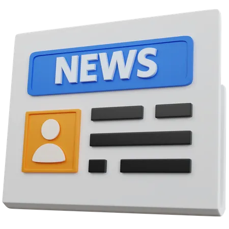 Newspaper  3D Icon