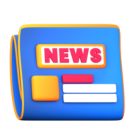 Newspaper  3D Icon