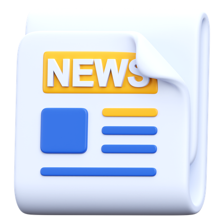 Newspaper  3D Icon