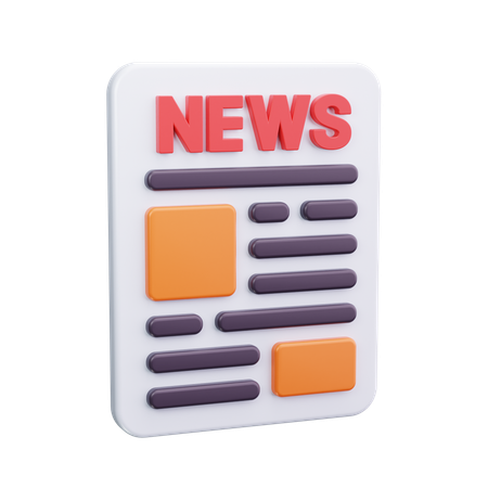 Newspaper  3D Icon