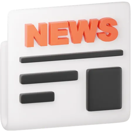 Newspaper  3D Icon