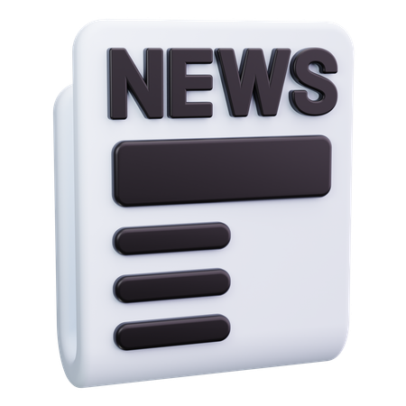 Newspaper  3D Icon