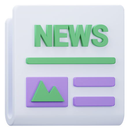 Newspaper  3D Icon