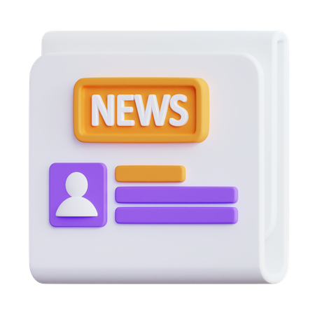 Newspaper  3D Icon