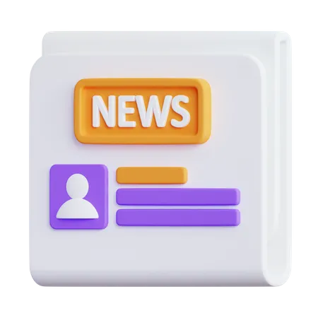 Newspaper  3D Icon