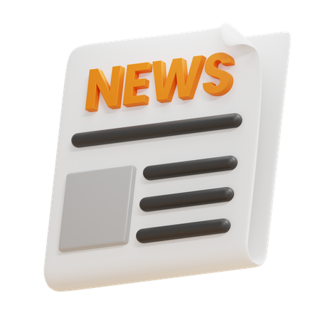 Newspaper  3D Icon