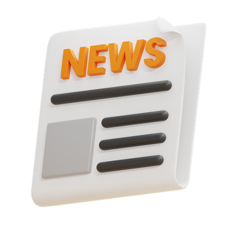 Newspaper  3D Icon