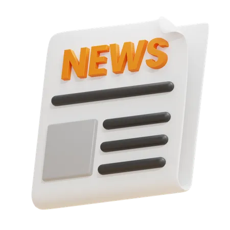 Newspaper  3D Icon