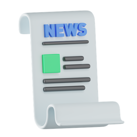 Newspaper  3D Icon