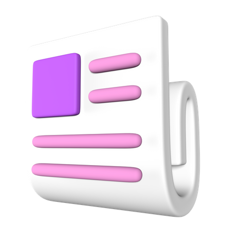 Newspaper  3D Icon