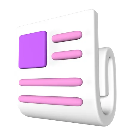 Newspaper  3D Icon