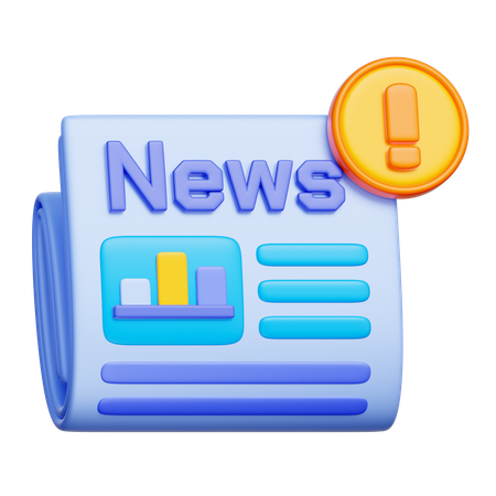 Newspaper  3D Icon