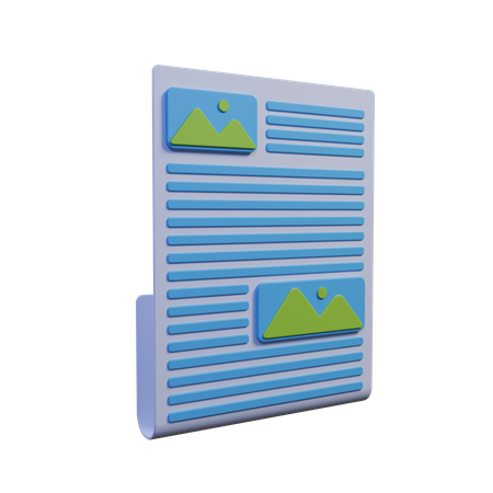 Newspaper  3D Icon