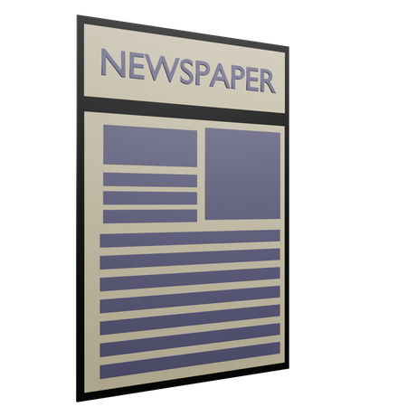 Newspaper  3D Icon