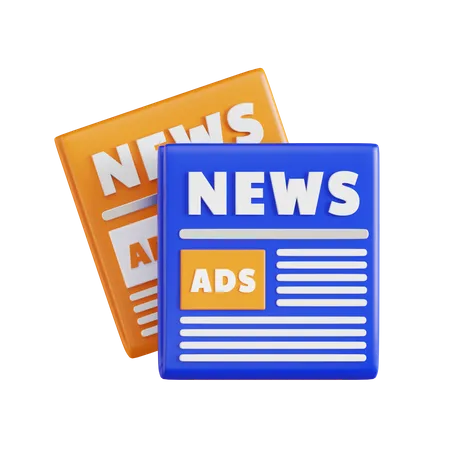 Newspaper Ads  3D Icon