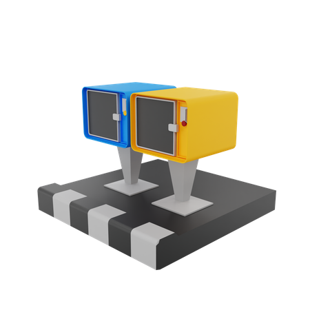 Newspaper Machine  3D Illustration