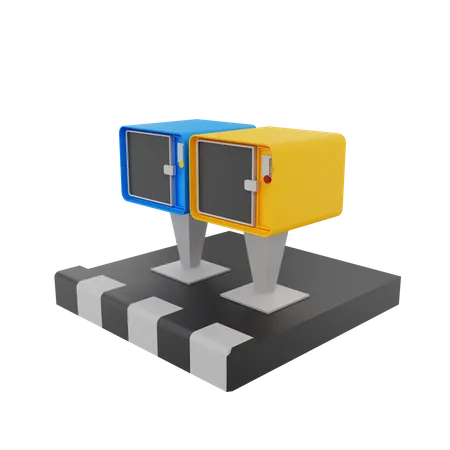 Newspaper Machine  3D Illustration