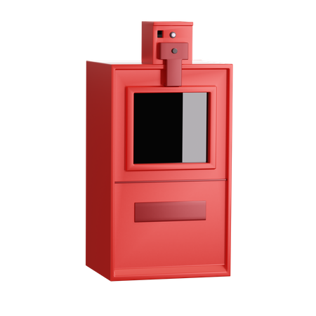 Newspaper Machine  3D Illustration