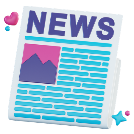 Newspapper  3D Icon