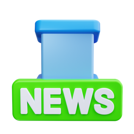 Newsroom  3D Icon