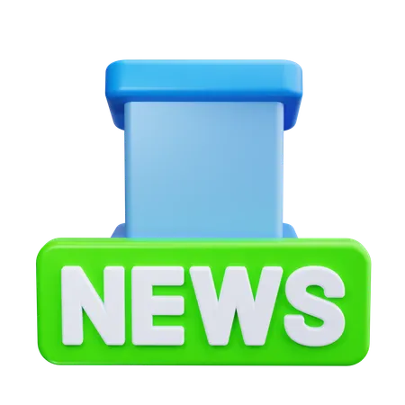 Newsroom  3D Icon