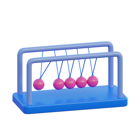 Newton Cradle  3D Illustration