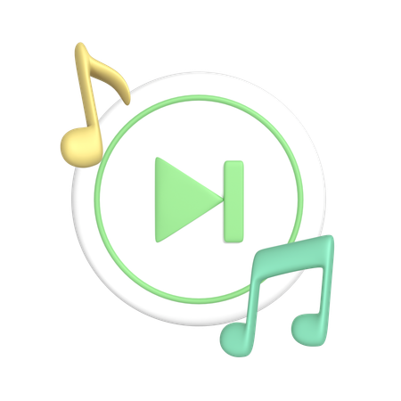 Next Music  3D Icon