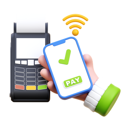 Nfc Mobile Payment  3D Icon