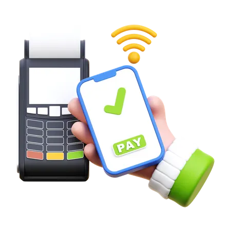 Nfc Mobile Payment  3D Icon