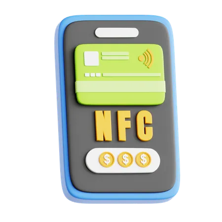 NFC Mobile Payment  3D Icon