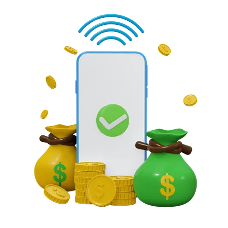 Nfc Payment Successful  3D Icon