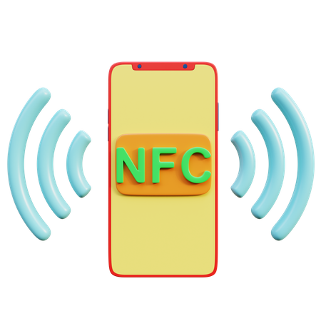 NFC-Technologie  3D Icon