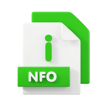 Archivo nfo  3D Icon