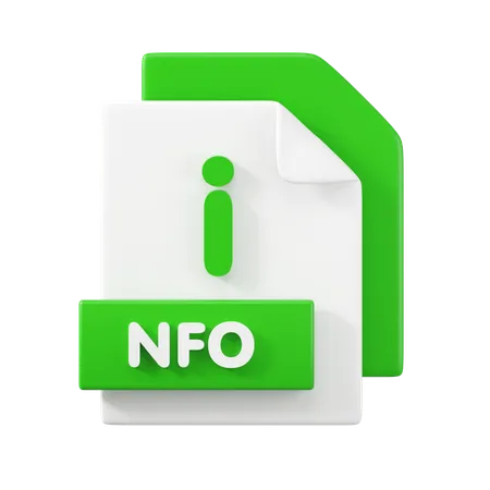 Archivo nfo  3D Icon