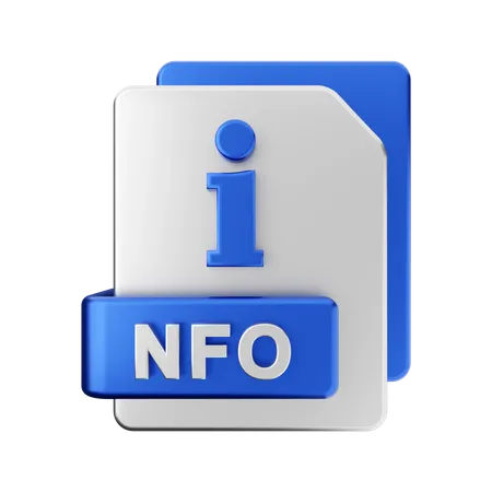 NFO-Datei  3D Illustration