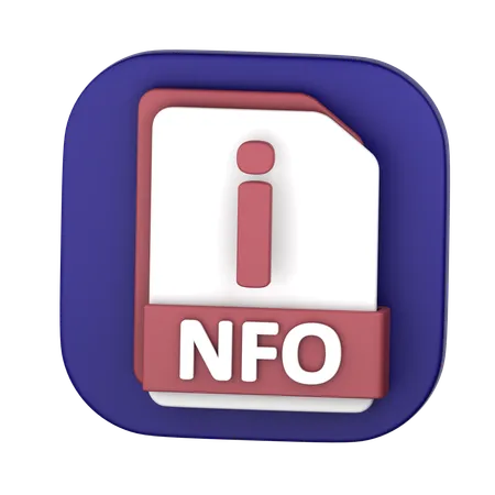 NFO File  3D Icon