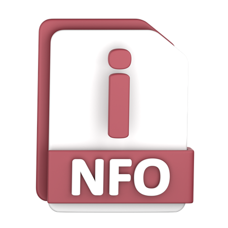 Nfo File  3D Icon