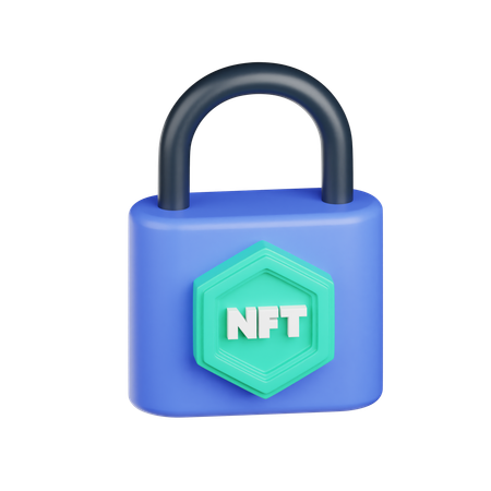 NFT 보안  3D Icon