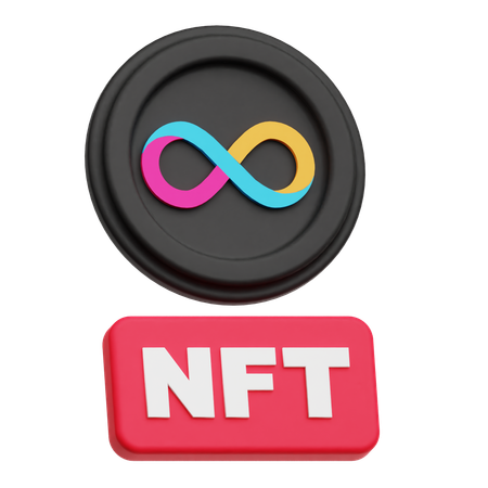 인터넷 컴퓨터 NFT  3D Icon