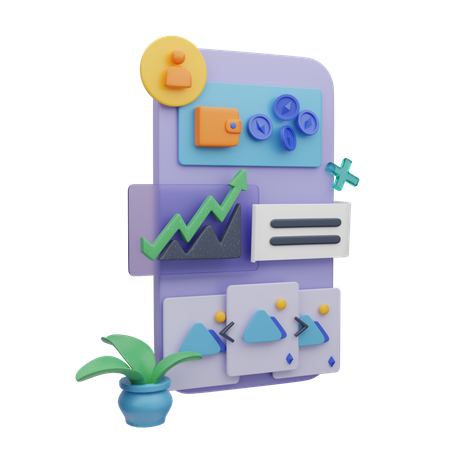 モバイルNFT取引所  3D Icon