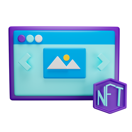 Nft  3D Illustration