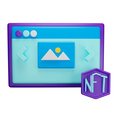 Nft  3D Illustration