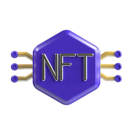 Nft  3D Illustration