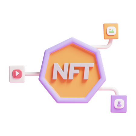 Nft  3D Illustration