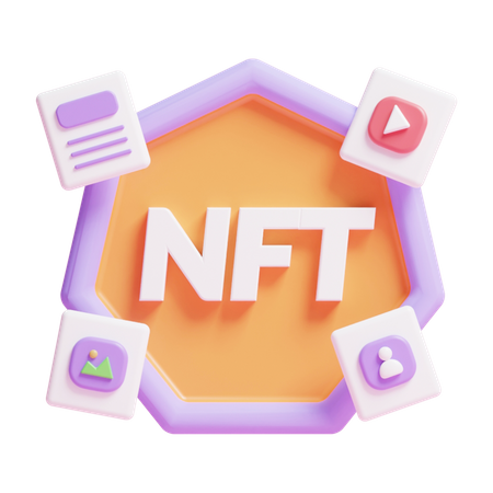 Nft  3D Illustration