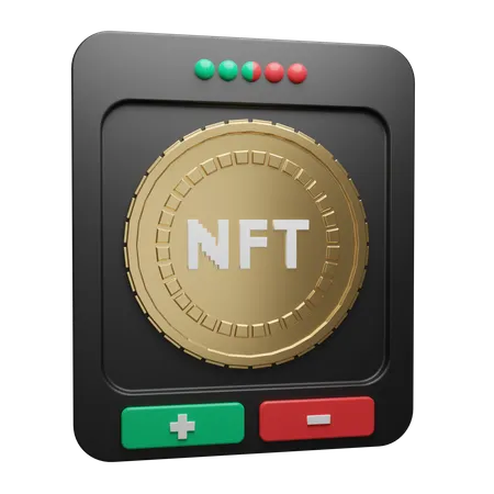 NFT  3D Illustration